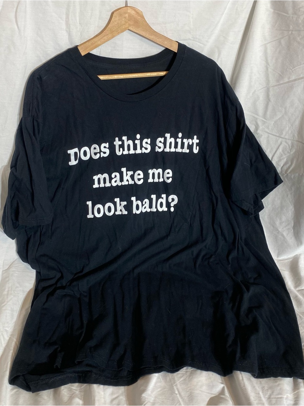 Gildan Black Graphic Tee with White Print